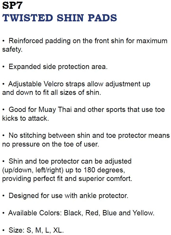 FAIRTEX SP7 ESPINILLERAS RETORCIDAS PROTECTORES PROTECTOR DE PIE AMARILLO MUAY THAI KICK BOXING Foto 4 de 4