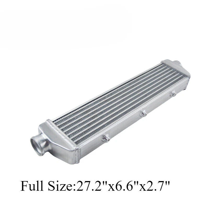 27.2"x6.6"x2.7" FMIC UNIVERSAL ALUMINIO TURBO INTERCOOLER 2.2" ENTRADA/SALIDA Foto 3 de 4