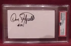 DON FITZGERALD KENT STATE HAND SIGNED CUT SIGNATURE AUTO SLABBED PSA/DNA