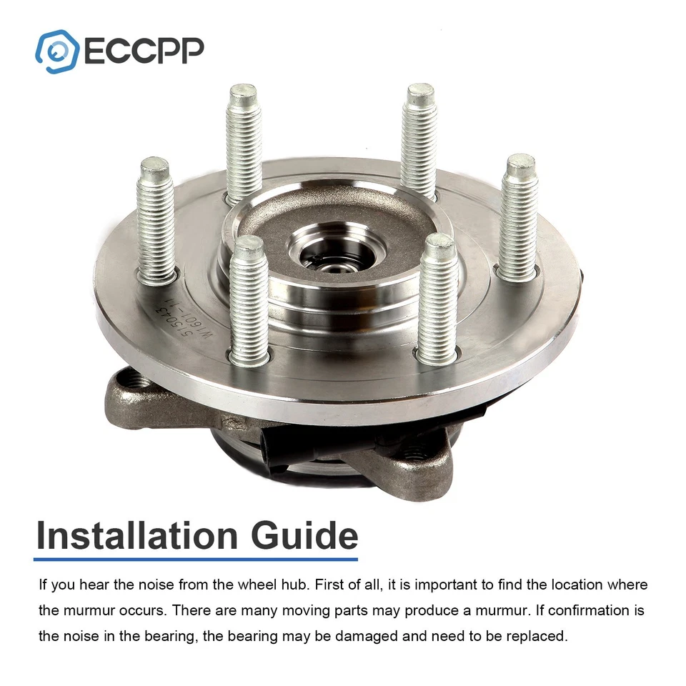 Cojinete de cubo de rueda delantero 4x4 de 1 pieza para Ford Expedition Lincoln Navigator 2000-2006 Foto 4 de 4