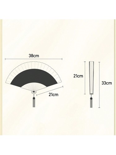 1pc Folding Fan Hand Held Silk Bamboo Fan Chinese Style Wedding Party Dance Fans - Picture 17 of 73