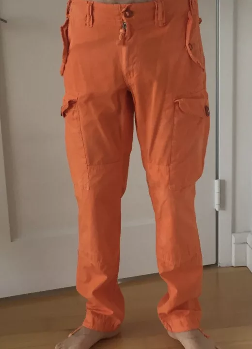 Polo Ralph Lauren 33x32 Orange Surplus Cargo Pants Utility RRL