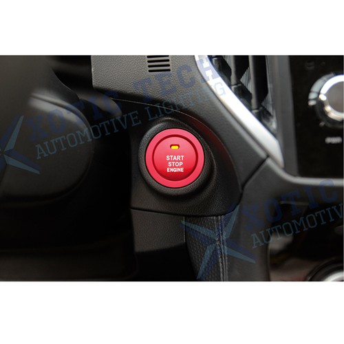 Cubierta con botón de arranque y parada del motor de aluminio rojo para Toyota 86 2017-2020 con borde de anillo - Imagen 4 de 10