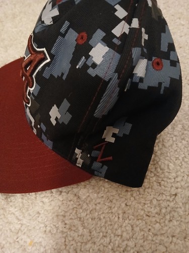 Mens Baseball Cap Pixelated Camo Camouflage Curved Brim Bama Crimson Roll tide - Picture 11 of 15