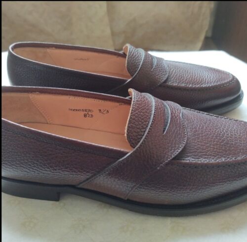 BRAND NEW CROCKETT & JONES  PEAL & CO For BROOKS BROTHERS $698 Pebbled Calf 8,5D - Picture 1 of 7
