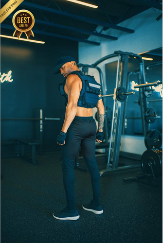 Adjustable Weighted Vest with Airflow Design for Strength Training Fitness - Picture 7 of 12
