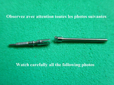 Tige De Remontoir (stem) Pour Montre Lip - Réf. R23 / R136 / 195 - Neuf De Stock (NOS)