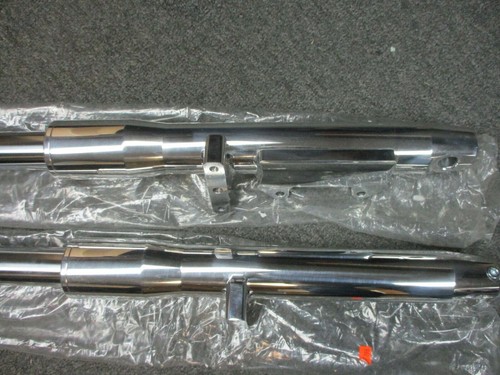 Indian Motorcycle Scout OEM Polished Fork Tubes & Sliders Single Disc 31-197 - Picture 6 of 11