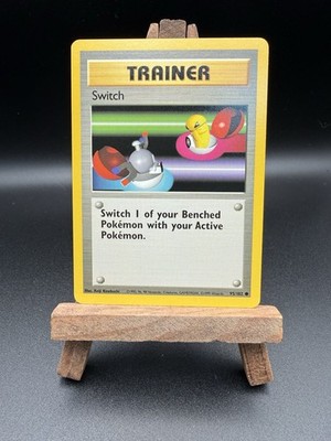 1999 Pokémon Base Set Switch 95/102 Unlimited Trainer WOTC Near Mint