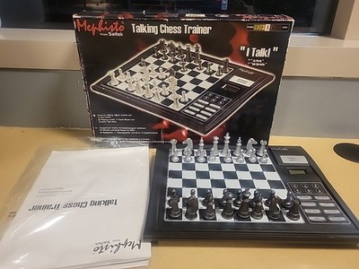 Mephisto From Saitek Talking Chess Trainer Level 3 Chess Set  I Talk 