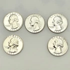 1960-1964 Silver Proof Washington Quarters 5 Coin Lot 90% #1148