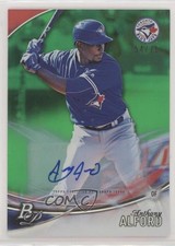 2016 Bowman Platinum Top Prospects Green 54/75 Anthony Alford #TPA-AA Auto 3f2