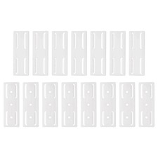 15pcs Adhesive Punch-Free Socket Holder, Power Strip Holder Fixer, White