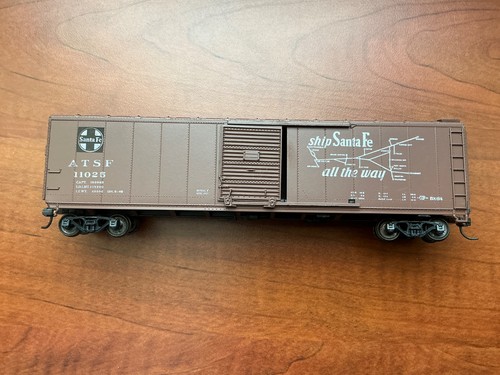 Vintage Athearn HO Scale 50 Ft Santa Fe Grand Canyon Map Boxcar w/ Kadees - Bild 2 von 4