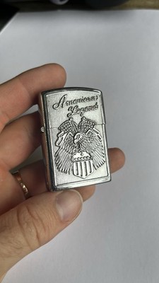   American Legend Lighter   Eagle Shield Design   Vintage Collectible
