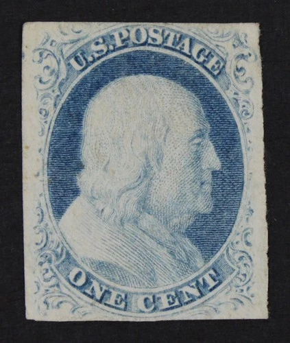 CKStamps: US Stamps Collection Scott#7 1c Franklin Unused NG