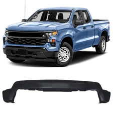 Front Bumper Face Bar Without Holes For 2022 2023 Chevrolet Silverado 1500 Black