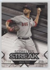 2017 Topps Stadium Club Scoreless Streak Black 72/99 David Price #SS-DP 2p4