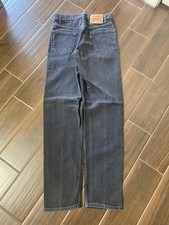 Levi's 550 Relaxed Fit Jeans W30 L34 Dark Black Wash Vintage 90s