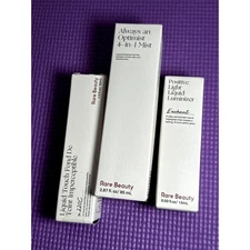 Rare Beauty Makeup Lot: Liquid Luminizer, Foundation, 4 in 1 Mist NEW