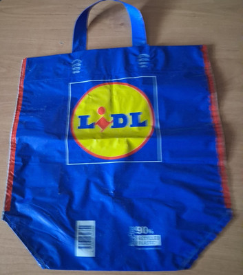 Einkaufstasche Plastik LIDL 39 x 42 cm