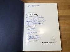 Maurice Richard: Reluctant Hero, 11 Signatures, Hockey, NHL, Hardcover