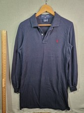 Polo Ralph Lauren Women's Blue Polo Shirt Dress Size Large