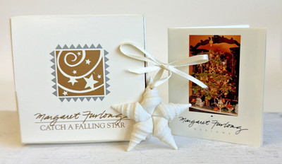 Margaret Furlong 1985 Catch a Falling Star Ornament 2  Porcelain w Box LSX L374