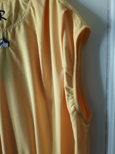 Zero Restriction Golf Vest Mens XL Yellow Lightweight Polyester Outerwear Golf - Picture 6 of 6