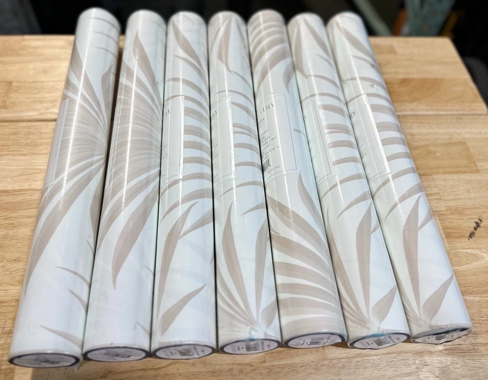 NEW Serena & Lily Island Palm Wallpaper-Sand Beige