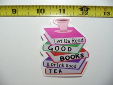 STACK OF BOOKS READING SMALL STICKER DECAL FUNNY FOR LAPTOP CASE FUNNY