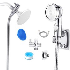 Pet Sprayer Pro Dog Shower Attachment for Bathroom Arm, Indoor Silver