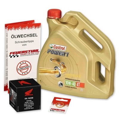 Honda XL 1000 V Varadero 99-02, SD01 SD02 Castrol Power1 10w40 Öl OEM Ölfilter