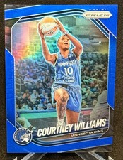 2025 Panini Prizm WNBA Courtney Williams #69 Lynx Color Match Blue Prizm /199