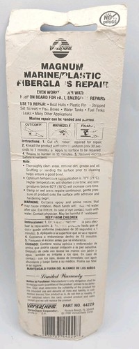 Marine Plastic/Fiberglass Repair. Keep on board. 15min to Set. White. Magnum. - Picture 2 of 3