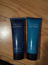 New Davidoff COOL WATER After Shave Balm  Shower Gel 2.5 Oz. Clean Clean Shave