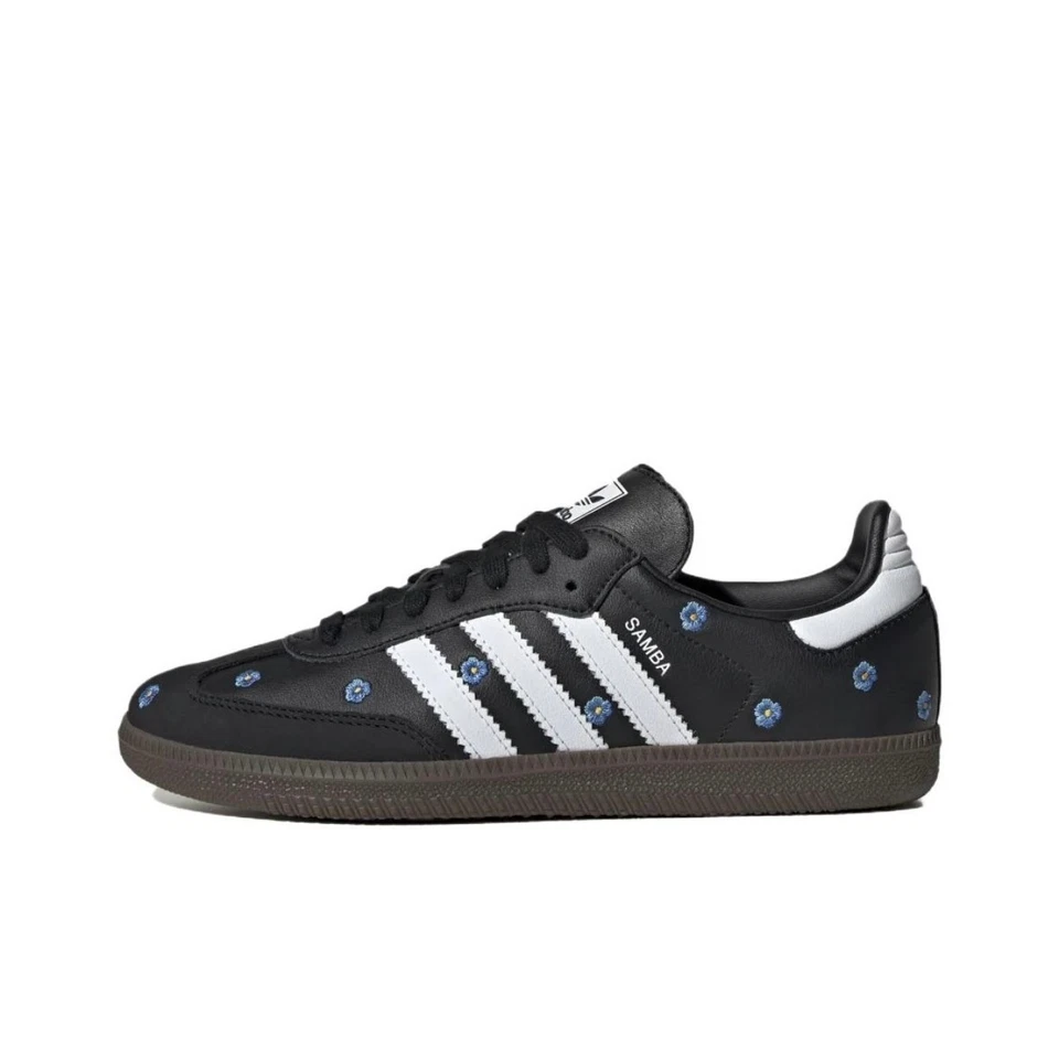Adidas Originales Samba OG Negro Bordado Floral IF4397 Zapatos Informales Tenis Foto 3 de 4