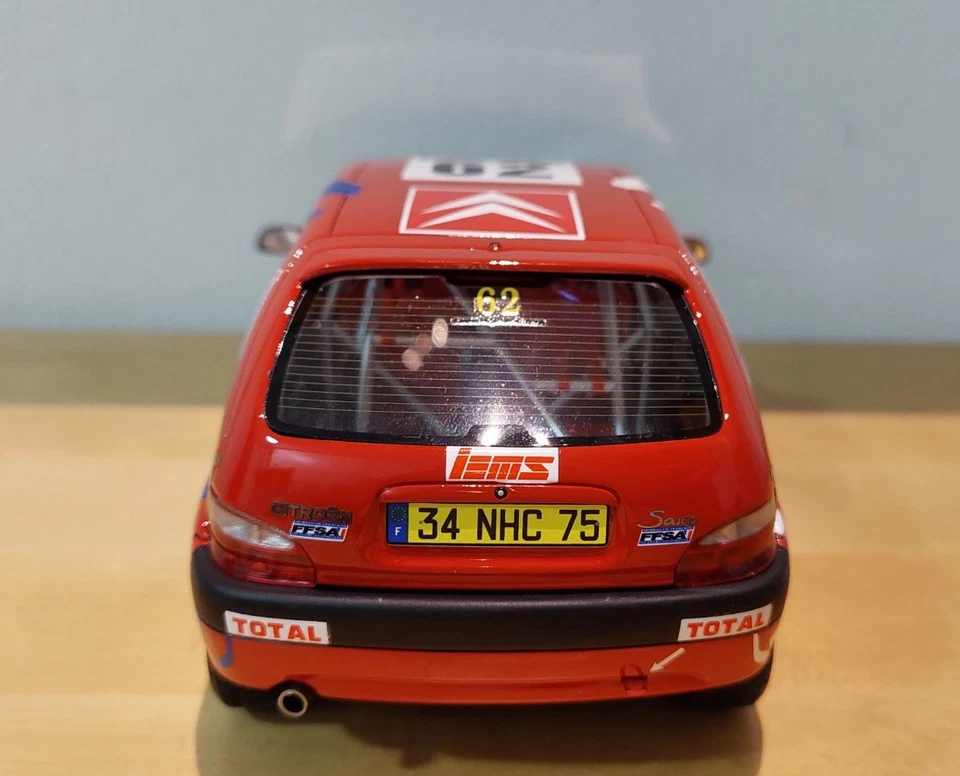 Citroen Saxo VTS Loeb-Elena Rally RAC 2000 Ottomobile OT978 1:18 1 of 2000 - Immagine 4 di 4