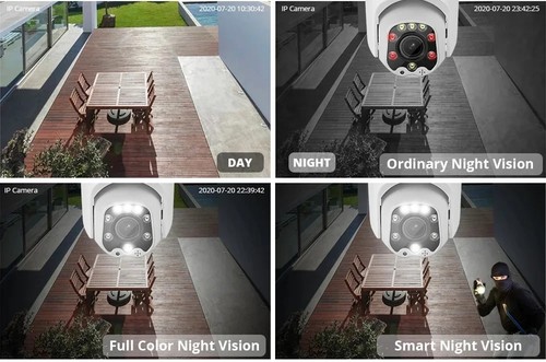 4G Security Camera 4X Zoom PTZ Outdoor Camera Night Vision Two-way Dialogue WiFi - Picture 10 of 22