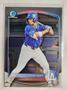 2025 Bowman - Chrome Prospects Zyhir Hope #BCP-2 (RC)