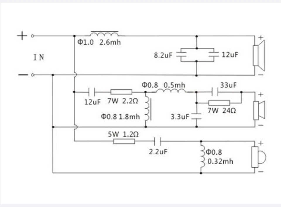 Filtro cruzado de audio de 3 vías divisor de frecuencia de altavoz de 200 W 3 unidades S-368C 1 pieza Foto 3 de 4