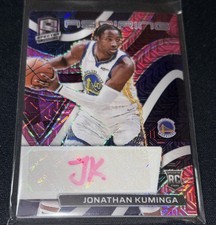 Panini Spectra Jonathan Kuminga Pink RC Auto Pink Ink SSP/25 Warriors