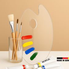 Acryl-Farbmischpalette 40×30 cm - Robuste Malpalette aus Plexiglas® für Künstler