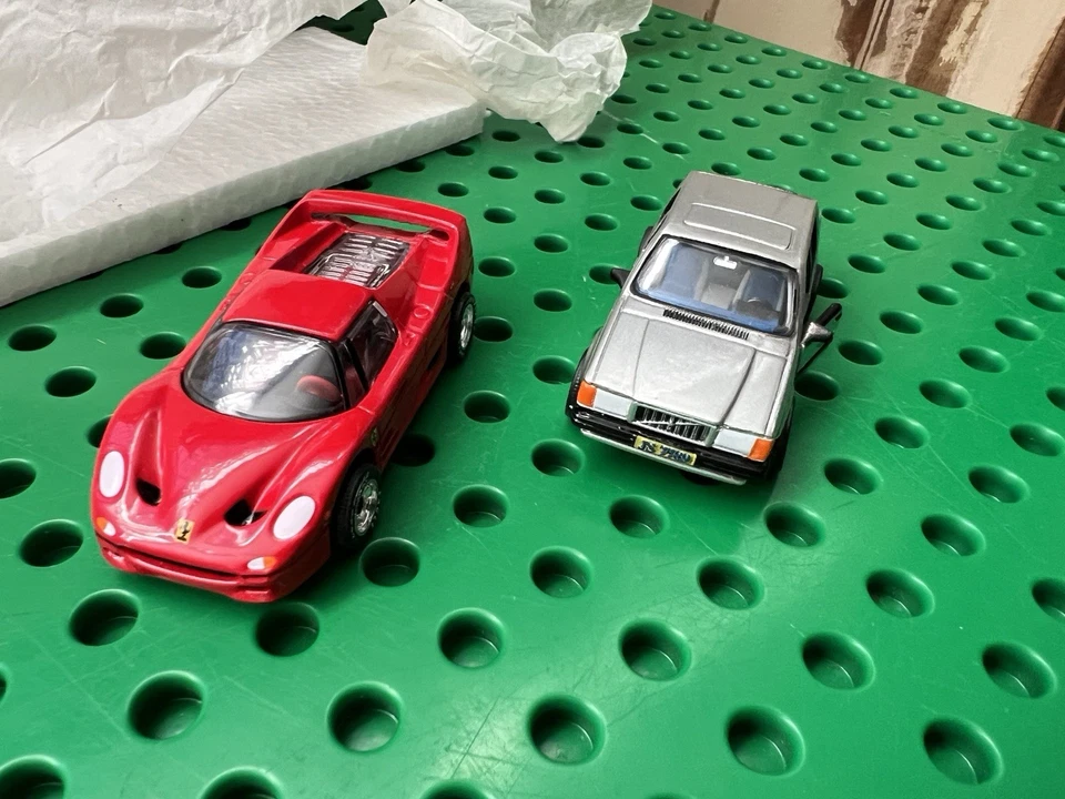 Super Hot Matchbox Cars Ferrari F50 ,Volvo 750 Rubber Tires Chrome Wheels Chase - Image 4 of 4