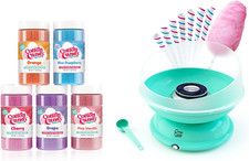 BB1000-S Cotton Candy Machine with 5 Floss Sugar Jars 50 Cones Included