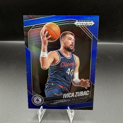 2024-25 Panini Prizm Black #161 Ivica Zubac Blue Prizm #/199