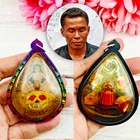 Panneng Skull Goddess Lady Gambling Lotto Win Yantra Oil Tawee Thai Amulet 18743