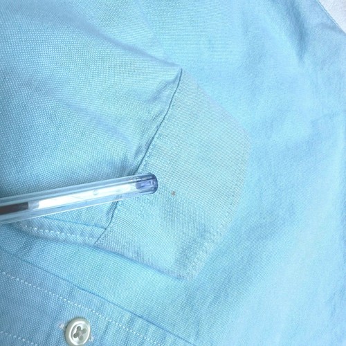 Ralph Lauren Button Down Shirt Youth L Light Blue Classic Fit Preppy Cotton * - Picture 5 of 5
