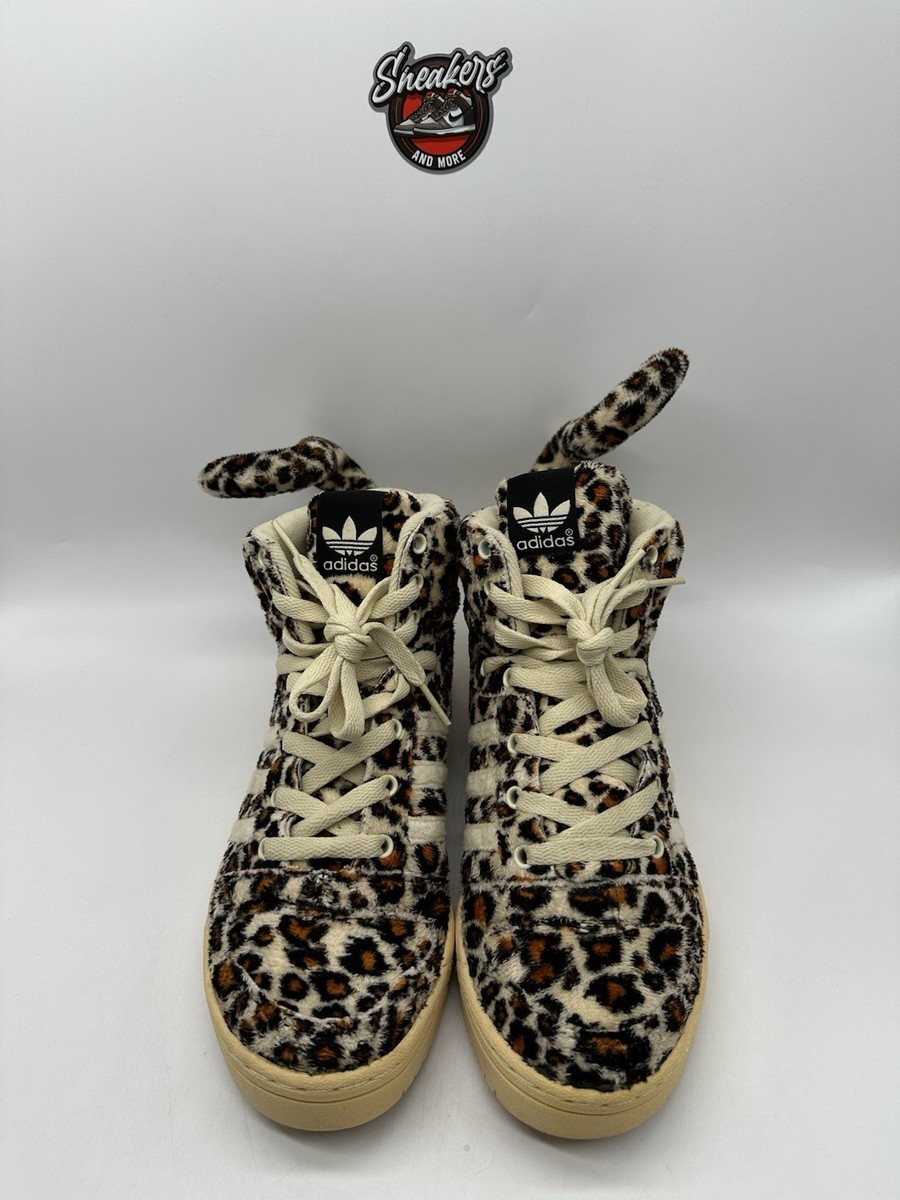 【極希少】adidas by JEREMY SCOTT レオパードフード 豹柄 Adidas x Jeremy Scott Leopard Cheetah Animal Tail Wings Bear