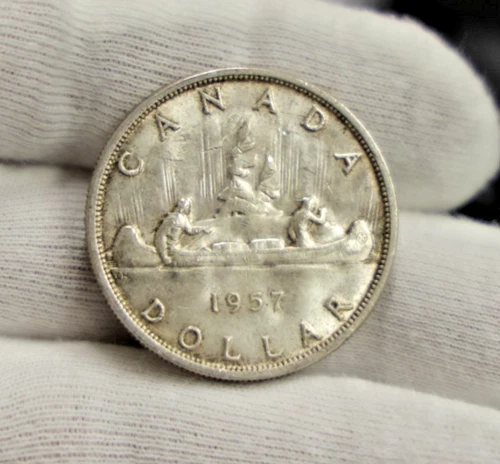 1957 Canada Silver Dollar $1 Unc